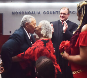 Love in the air at the Mon County Justice Center